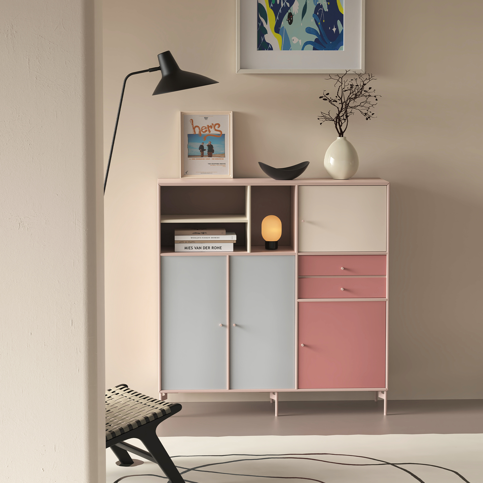 独也/Montana同款玄关柜北欧风多巴胺定制家具极简烤漆储物柜