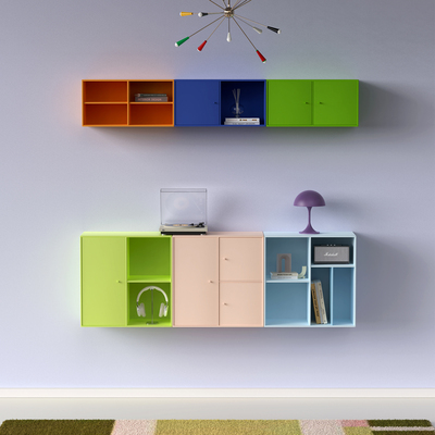 独也/Montana壁柜北欧风客厅边柜书柜餐厅吊柜挂墙多巴胺可定制