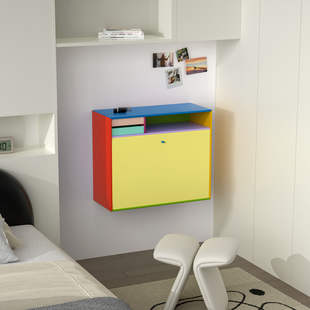 独也/Montana梳妆台多巴胺小户型壁挂小妆台极简上墙化妆柜首饰柜