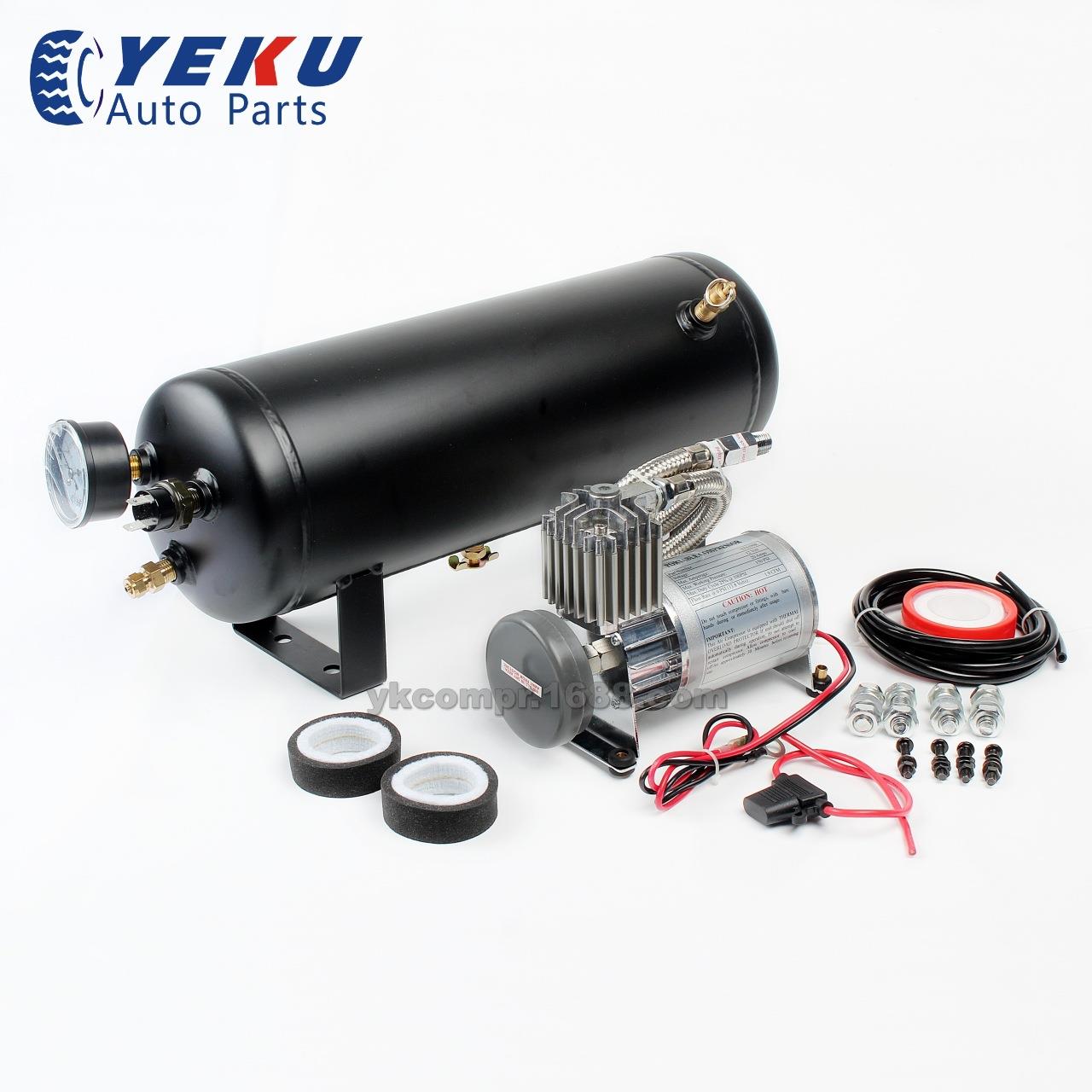 汽车改装气泵 1.5加仑/1.5gal气罐 12V车载充气泵150psi 厂家热销