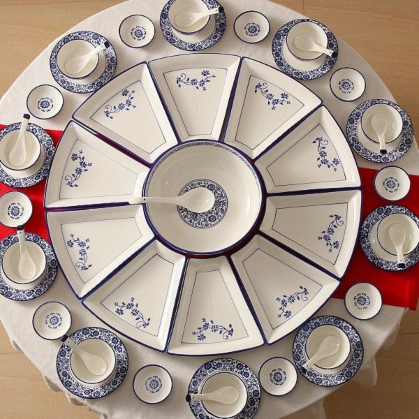 拼盘餐具组合家庭聚餐陶瓷盘家用碗筷碟套装年夜S饭火.锅菜盘加深,餐饮具,餐具瓷器套装,淘宝优惠券,粉丝福利购,淘宝优惠卷