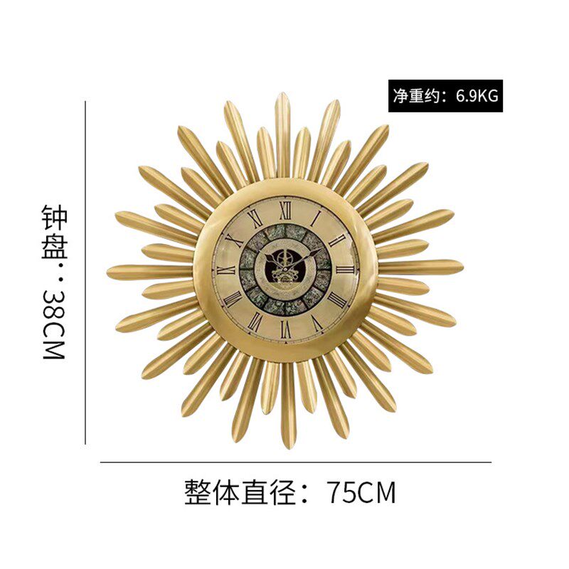 现代轻奢大气钟i表壁挂钟客厅家用欧式现代高档装饰大挂表时钟挂