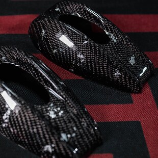 九号E2A00P改装 斜纹银箔碳纤维AOS4后视镜盖 N1S 小牛电动车UQI