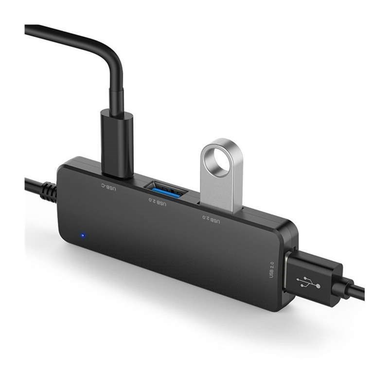 1 Pcs 4 Portj USB C HUB Type C To USB 2.0 HUB 1 Pcs RJ45 Ne