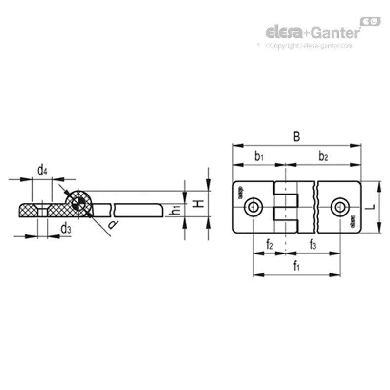 Elesa+Ganter伊莉莎冈特 CFJG.用于铝型材的双重铰炼,包装,包装护角,淘宝优惠券,粉丝福利购,淘宝优惠卷