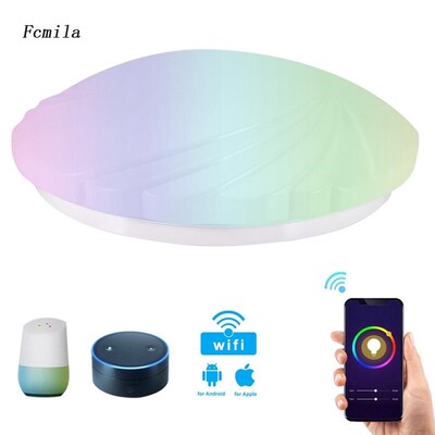 Smart cWifi LED ceiling light led light 48W D=34cm Compatibl
