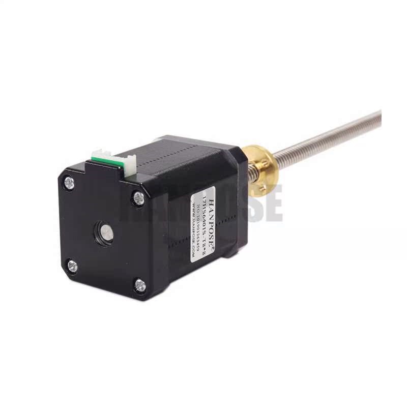 NEMA17螺杆式步进电机L=10mm 17HS6401SU T8*8 1。