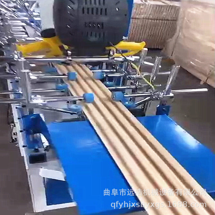 软木皮封边包覆机 门窗套线包覆机厂家 刮胶调试木格栅包覆机