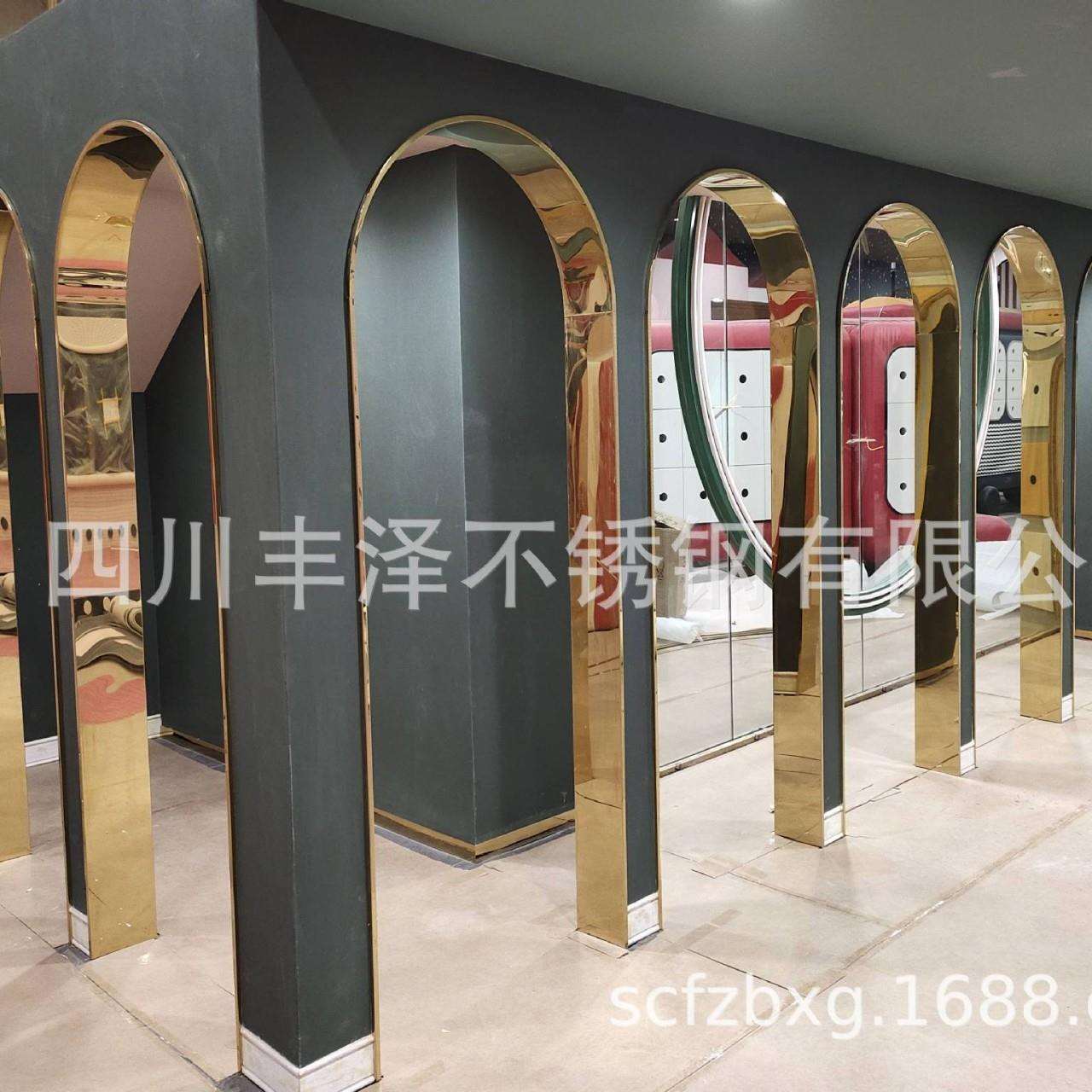 直销不锈钢拱形门套异形门套弧形门套不锈钢极窄门套
