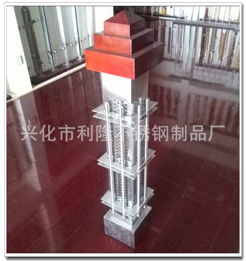 供应楼梯起步柱 不锈钢方形和圆形 铝镁方形和圆形扶手新中式