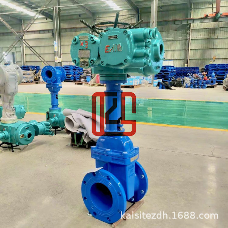 MAZ945X-10Q瓦斯隔爆型电动闸阀 DN125矿用隔爆瓦斯软密封阀门