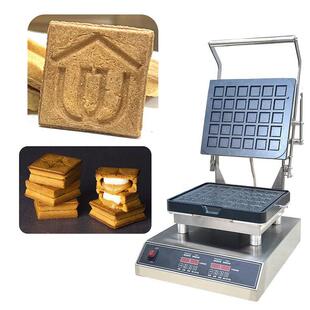 工厂直发爆浆曲奇蛋饼干机芝士商用塔壳机双数显控制不粘锅