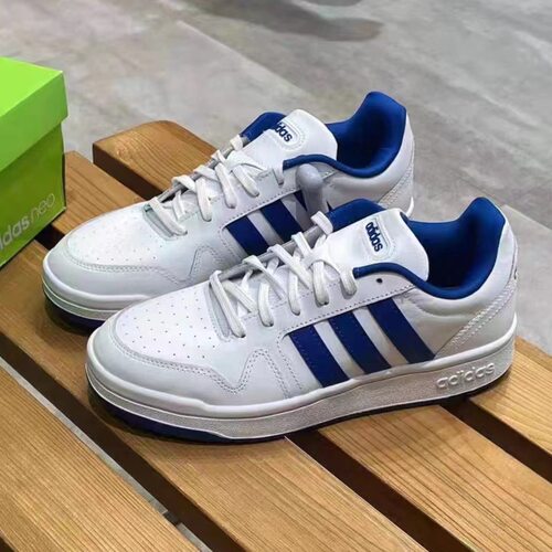 adidas白蓝板鞋条纹休闲鞋h00461 lz仓