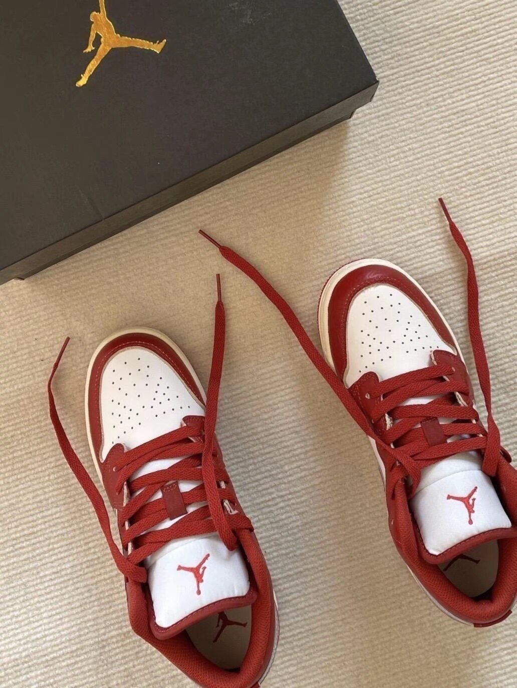 nike air jordan红色复古低帮板鞋运动鞋休闲鞋fj3465-160 lz仓