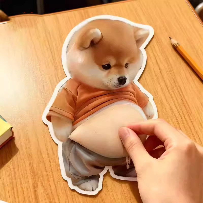 入户门智能锁防撞神器小狗人图片