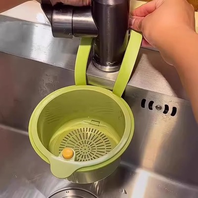 水槽可挂式沥篮厨房龙头池