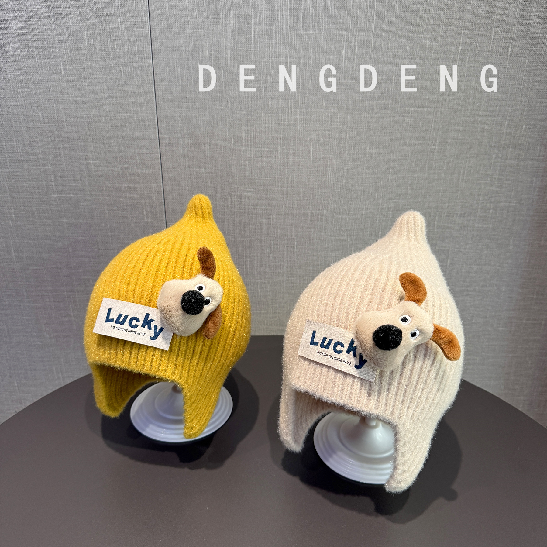 宝帽子秋冬可爱超萌针织护