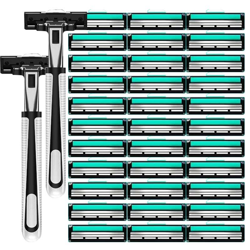 通用双层刀片手动刮胡刀剃须刀老式剃胡子刀男士剃胡刀剃毛,家庭/个人清洁工具,剃须刀,淘宝优惠券,粉丝福利购,淘宝优惠卷