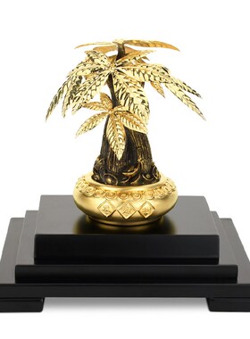 热销金箔发财树摇钱树摆件招财树家居饰品客厅酒柜电视柜装饰工艺