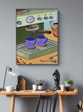 Coffee Life卧室v宿舍书房客厅墙面家居装饰画奶茶店烘焙餐厅