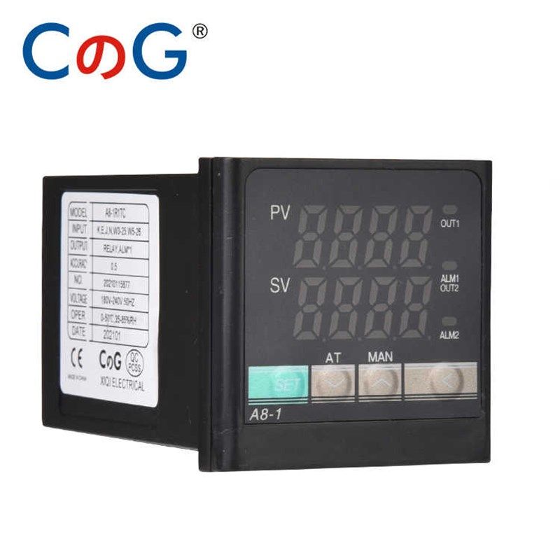 西崎温控器A8-7R1TC A8-1zR1PC智能温控仪表PID数字数显继电器