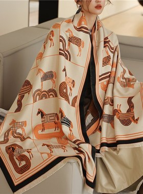 Fashion Winter Scarf Women CashmereF Warm Pashmina Foulard L