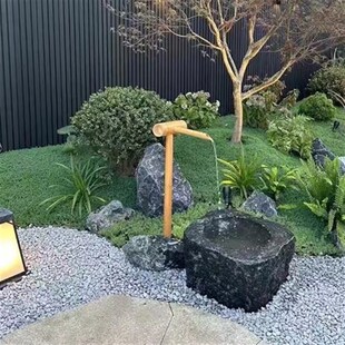 50斤灰色砾石户外庭院鹅卵石花B园挡土小石子碎石网红营地铺路石