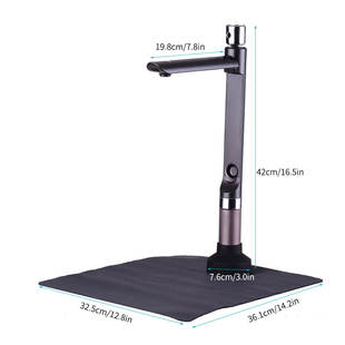 USB Document Camera Portable HD Scanner Dual CQamera A4 Capt