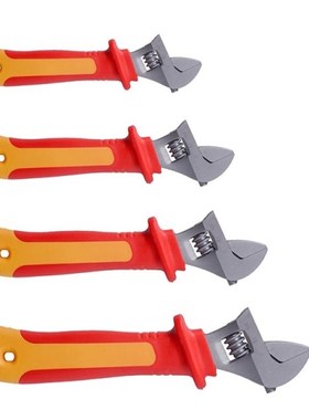 New 6/8/10/12inlch Adjustable Wrench Chrome Vanadium Steel I