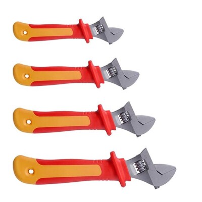 New 6/8/10/12inlch Adjustable Wrench Chrome Vanadium Steel I