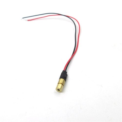 玻璃聚焦透d镜4mm直径650/635nm5mw点状激光头可调光点大小激光头