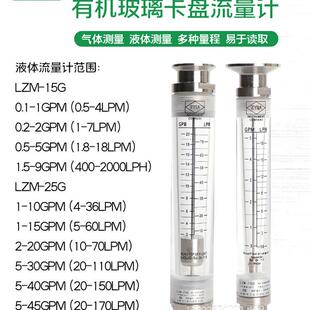 流量计 卫生级管道式 浮子转子流量计 50.5卡盘流量计 不锈钢快装