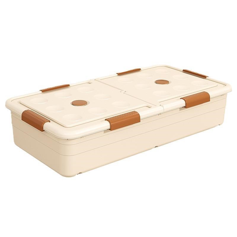 床底收纳箱扁平家用带轮抽屉式衣服I被子整理床下收纳盒储物箱