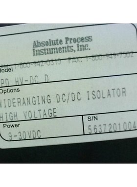 Transmisor Aislado HV-DC D xDe Instrumentos De Proceso Absol