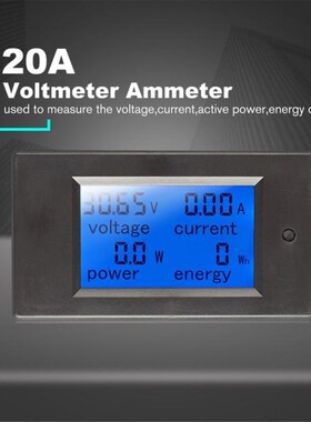Digital Power Energy Meter DC VolEtmeter Ammeter Wattmeter K
