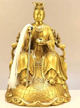 纯铜地母神像地母元君皇后地母九凤M地母家居铜饰大尺寸