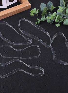 供应优惠TePU高弹力透明橡皮筋透明圈焊接加长加宽透明皮筋