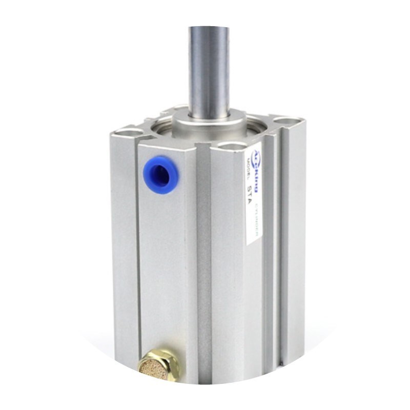 亚德客STA50X5/10/15/20/25/30/35/40/50/60/1T00-B薄型气缸单动