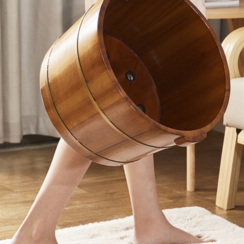 泡脚桶过小腿洗脚盆家用洗t脚桶泡脚盆泡脚木桶洗脚木盆木质足浴