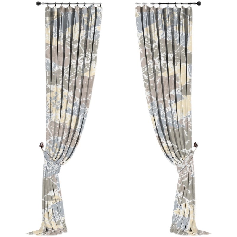 窗帘面料g布料YJB-01块纹理