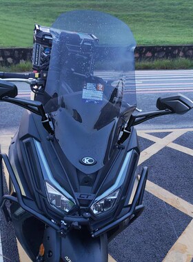 适用23款光阳赛艇CT250挡风玻璃后视镜K前移专用风挡加高挡风配件