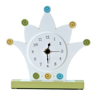 欧式扫秒座钟卧h室可爱儿童房家用摆钟机芯时钟床头柜桌面静音台