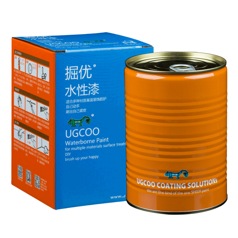 水性油漆栏杆铁门大m门铁漆铁艺免除锈黑色白色翻新家用防锈金属