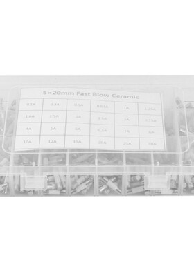360Pcs 24Vgalues 5X20mm Fast Blow Ceramic Fuse 250V 0.1A 0.2