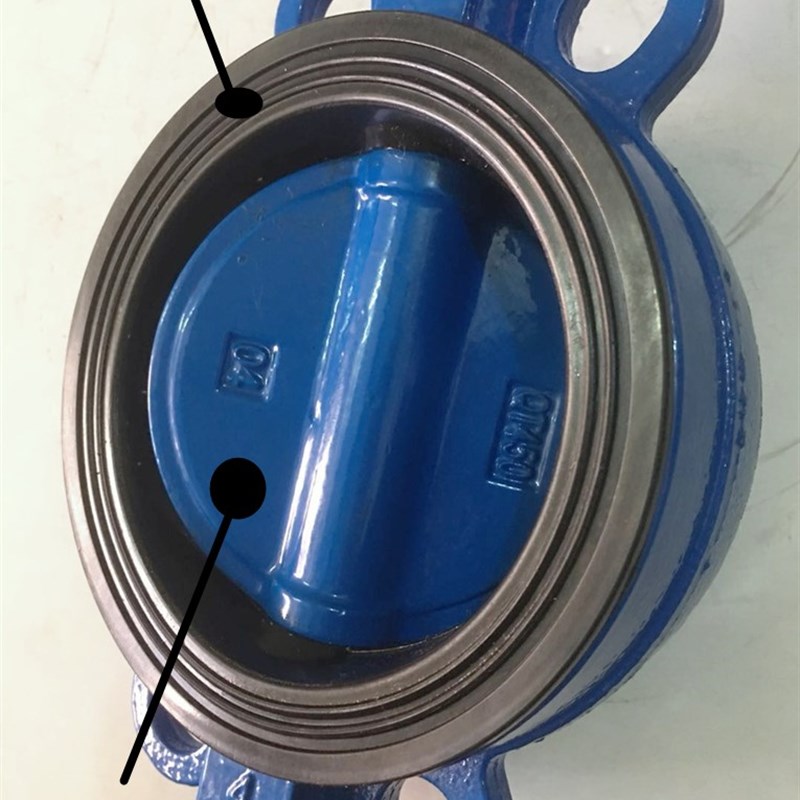 天津塘沽手柄对夹式涡轮消防蝶阀管道阀门DAN50 65 80 100 125 20