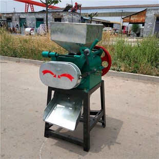 小型多功能挤扁机 家用电小麦挤C扁机 粮店商用杂粮压扁机价格