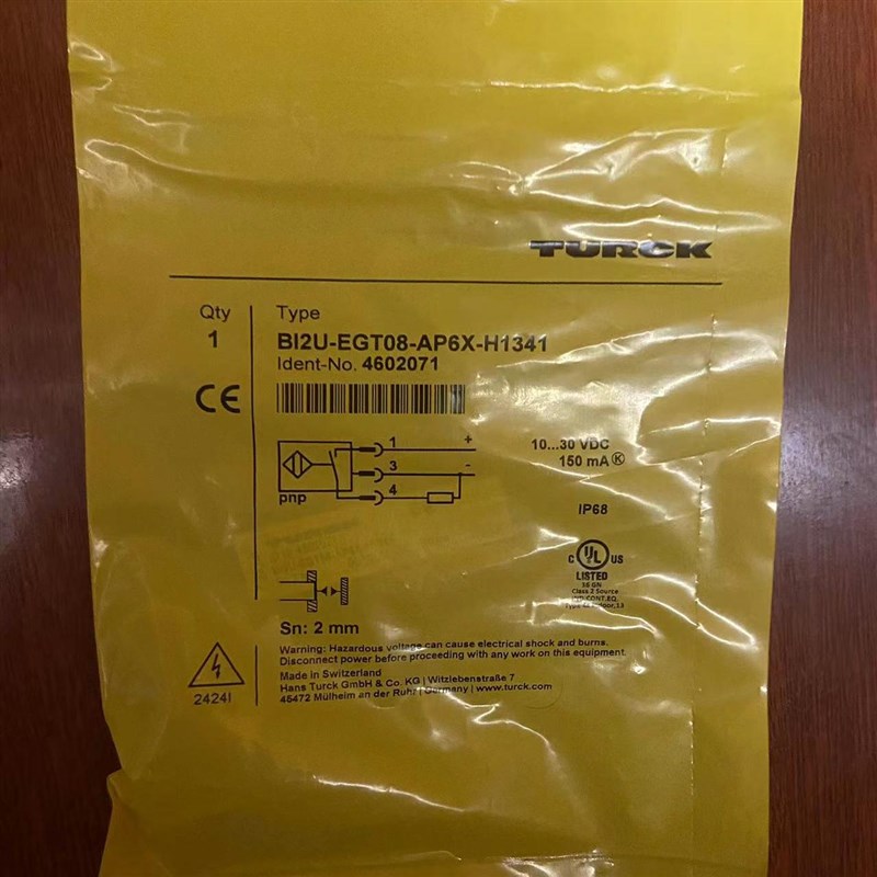 图尔克 TURCK 接近开关BI2U-EGT08-AP6X-H1341Z电感式传感器