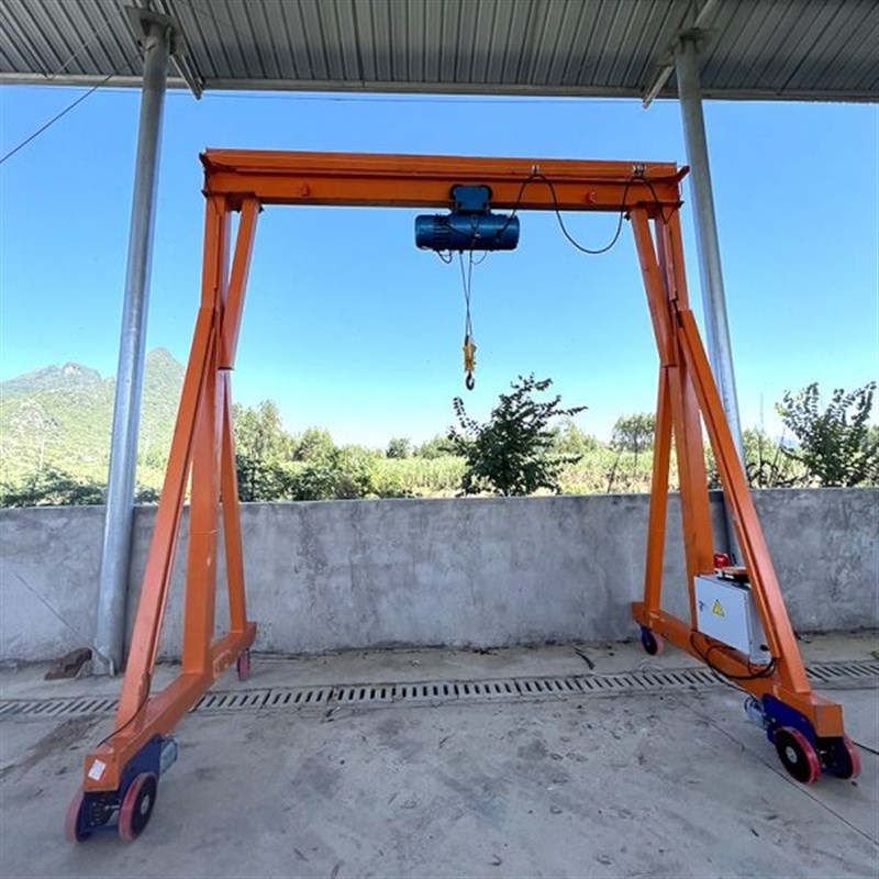 1吨-3吨简易无轨龙门架小型龙门吊电动葫M芦门式起重机移动龙门架