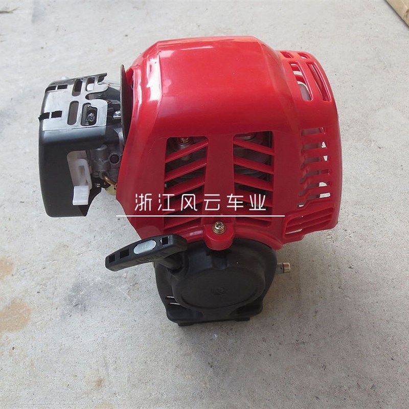 迷你小跑摩托车4四冲程发动机 改装自行车49CC汽油机Y 变速箱油箱