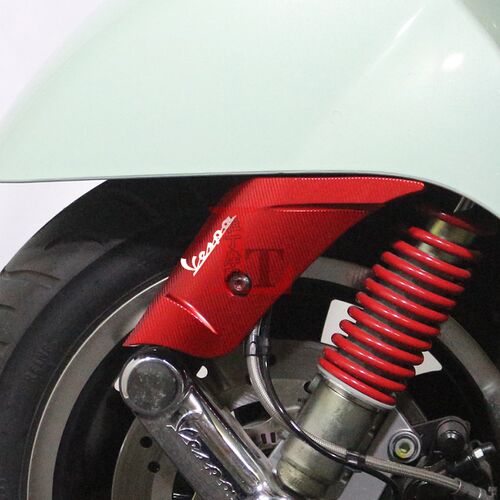 适用VESPA GTS300 GTV300改装H摇臂侧盖前叉减震小护盖挡泥装饰盖